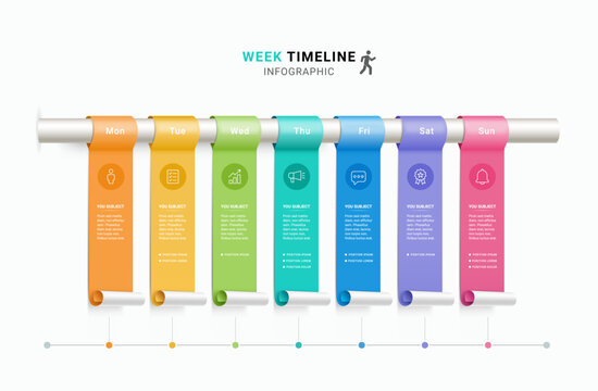 Modern business timeline infographic template with milestone workflow and process visualization. Minimal vector design, step icons, progress flow and corporate presentation layout.