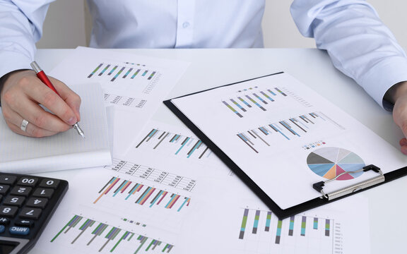 Auditor conducting a financial review of a company, VAT audit of a company