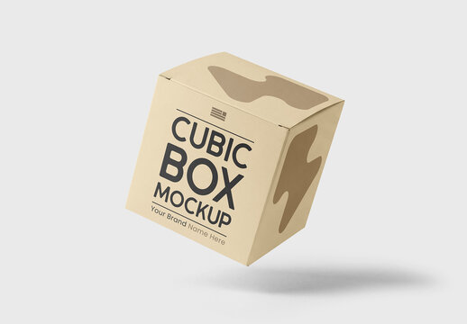 Cubic Box Mockup