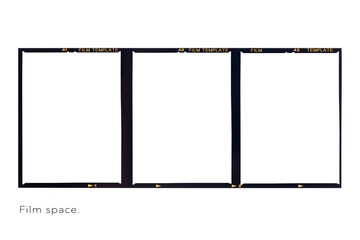 Fototapeta premium Medium format 120 film frame.image space.