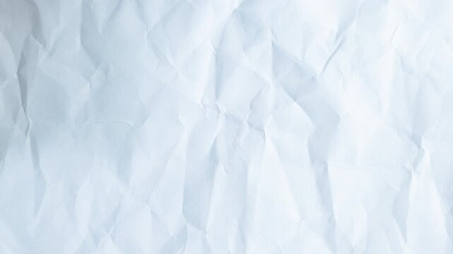 Looped Vertical Crumpled Paper Texture Background Realistic Wrinkled Sheet Animation