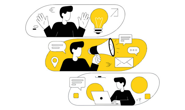 Startup Marketing Banner Collection with Creative Layouts for Business Promotion Design