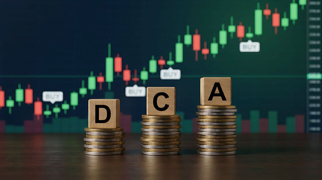 Dollar Cost Averaging DCA Investment Growth Strategy In Financial Market