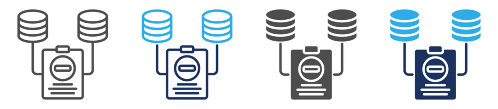 redundancy icon set multi concept