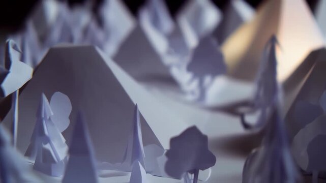 Papercraft Winter Scene