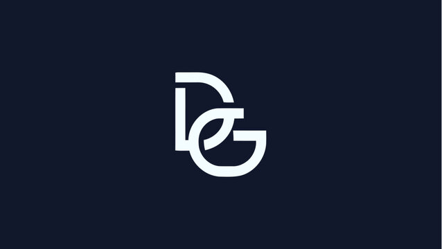 Minimalist DG Monogram Logo Design for Corporate Brand Identity
