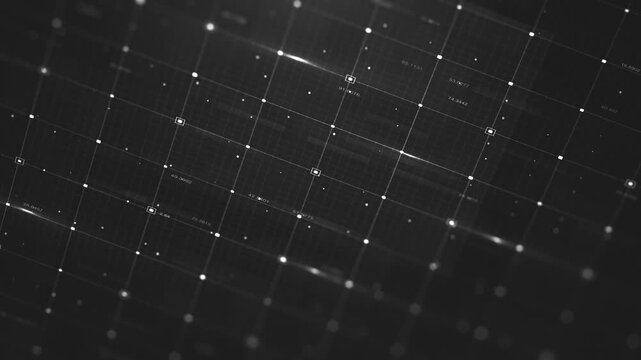 Digital Business Technology Background
Technology and computer business background with black and white minimal digital data patterns on a graphic grid