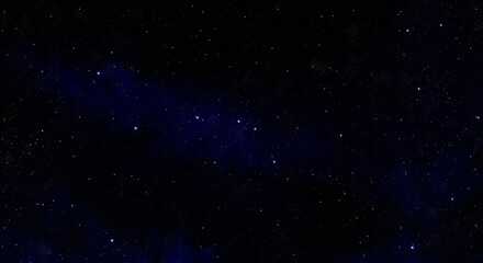 Obraz premium Mystical Midnight Sky with Stars on Black Background
