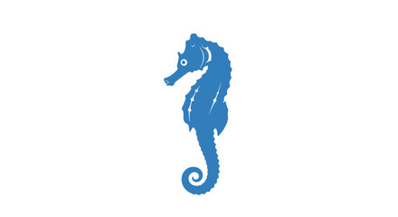 Blue Seahorse Marine Life Animal. © Tami