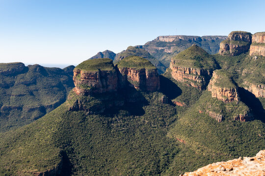 Vue du Blyder river canyon en Afrique du Sud