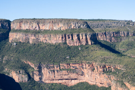 Vue du Blyder canyon en Afrique du Sud