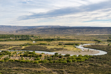 Fototapeta premium landscape with river