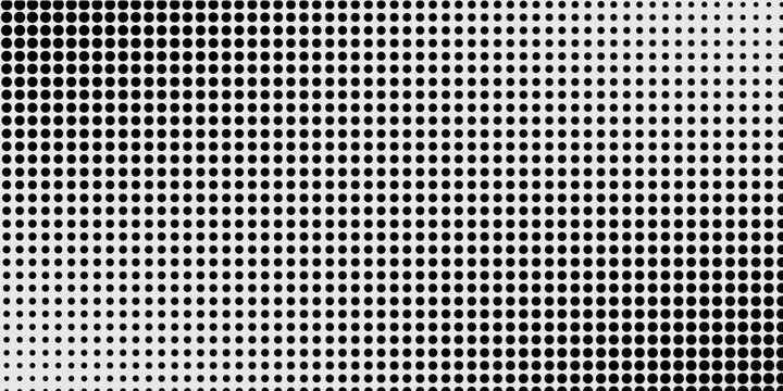 Set of halftone dots gradient pattern texture isolated on white background. Straight dotted spots using halftone circle dot raster texture. illusteration