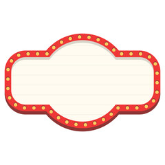 Fototapeta premium Set of Vintage Retro Sign Marquee