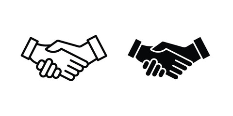 Obraz premium Deal handshake icon