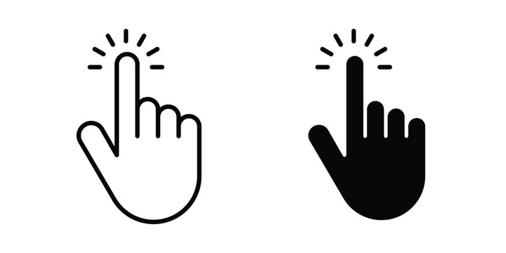 Hand cursor icon