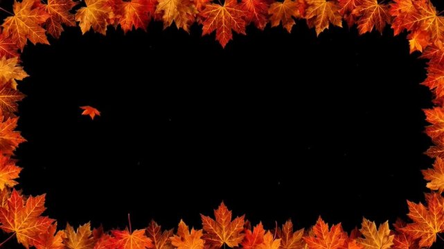 Autumn Leaves Frame Overlay - Seasonal Drift