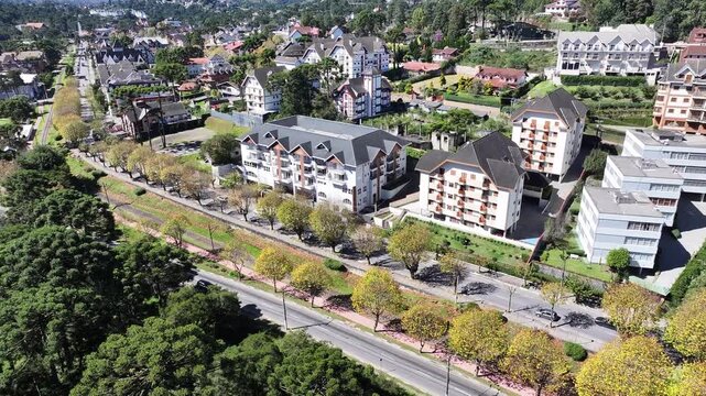 Winter Travel In Sao Paulo Brazil. Mantiqueira Mountain Range. Winter  Destination. Brazilian Switzerland. Winter Travel In Campos Do Jordao In Sao Paulo Brazil. Travel Vacation.