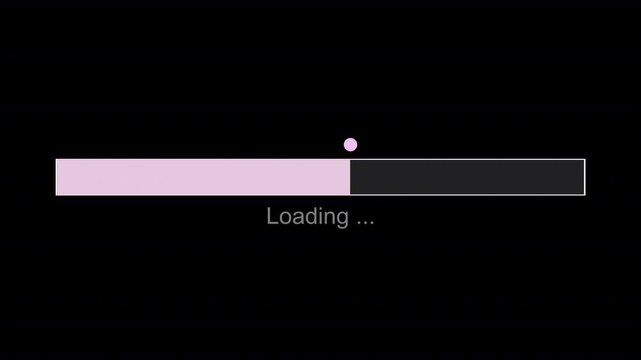 Loading Cute motion graphic loading with Transparent Background