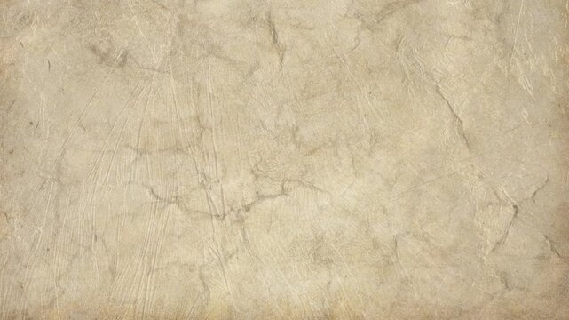 Old paper texture background with scratches and vintage grunge cracks moving slowly on ancient parchment surface style for retro historical document overlay design 4k video