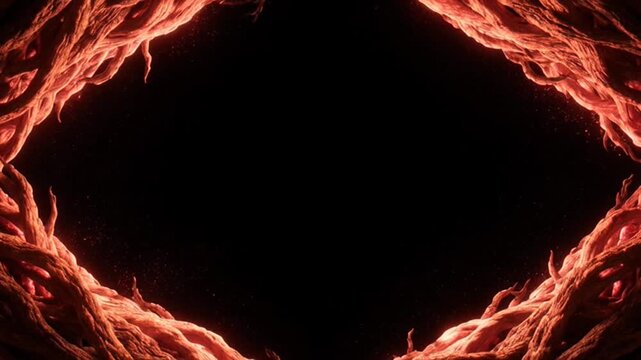 Fiery Tendril Frame Overlay - Encroaching