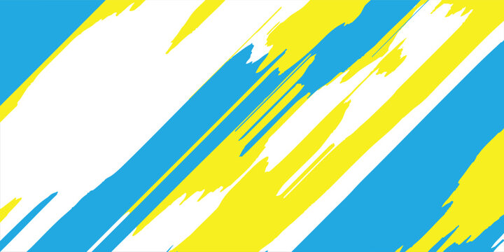Vibrant summer theme bright yellow blue energetic paint splash background illustration