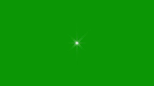 Twinkle animation on traparent. sfx included, shiny glowing stars, fairy twinkle stars on green screen, blinking light effect on transparent background, starlight, green background. 4k video