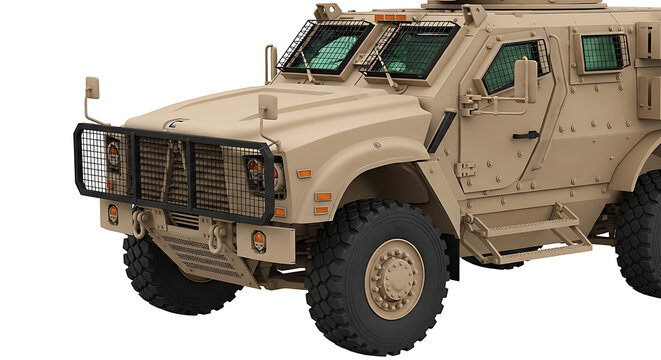 Military armored vehicle for tactical operations and defense purposes