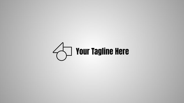 Animated Logo Reveal with Tagline