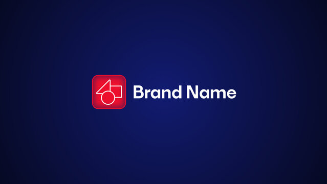 Animated Brand Name Logo Reveal