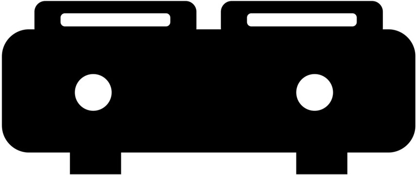 Minimalist Gas Stove Icon Vector Illustration in Flat Style