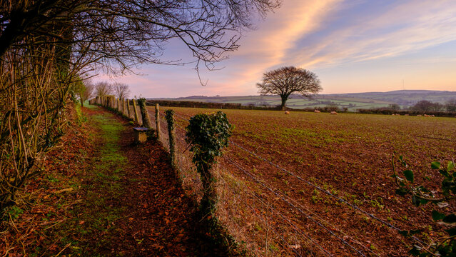 Colourful morning sky before sunrise