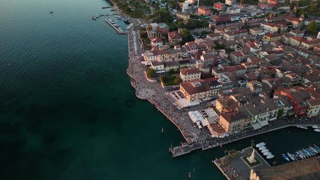 Sunset on Lazise on Lake Garda