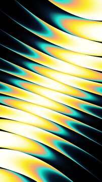 Abstract Colorful Gradient Waves Vertical Loop