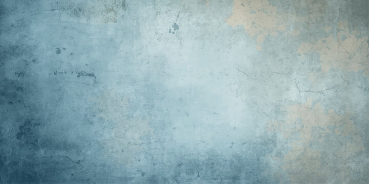 Blue vintage grunge textured background wallpaper with old dirty aged wall surface and paper texture