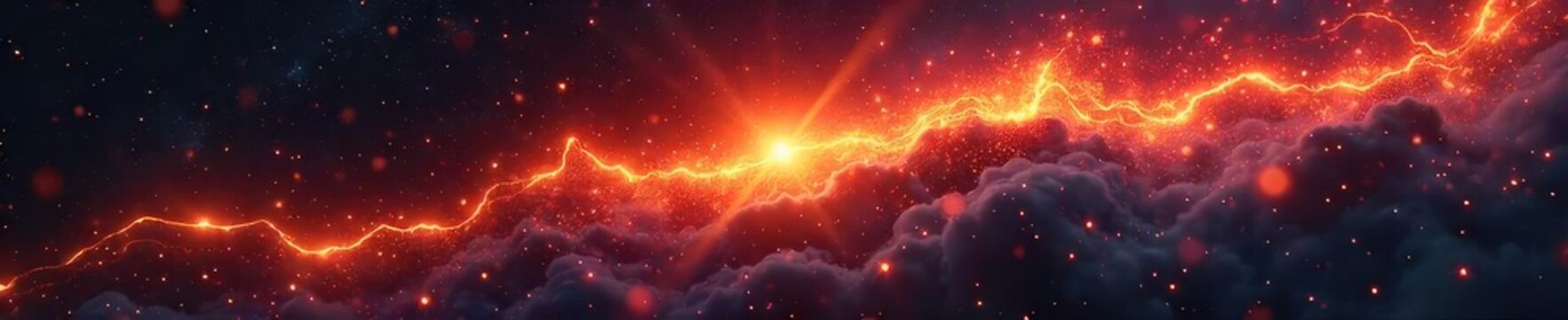 Intense fiery orbs streak across a dark, cosmic backdrop Perfect for fantasy, sci-fi, or magical themes Ideal for motion graphics or video backgrounds , night, light