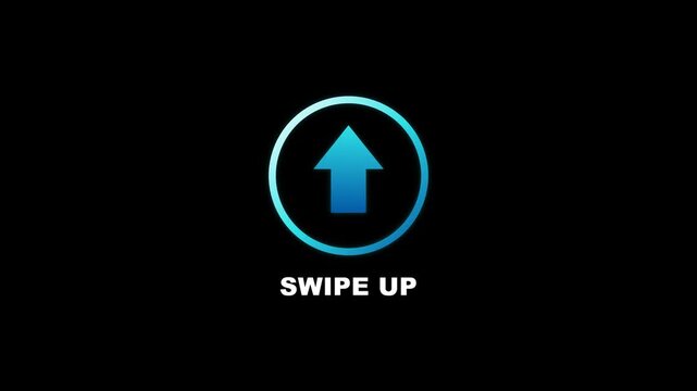 A graphic illustration shows a blue arrow pointing up in a circle with text