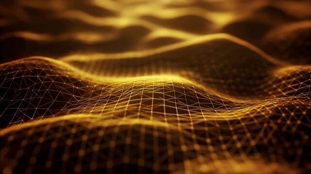 Golden network wave pattern