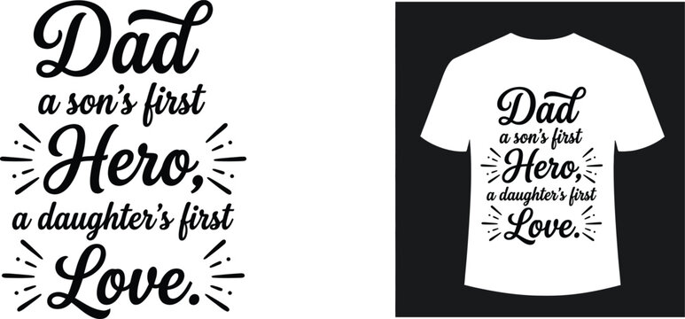 heartfelt father's day t-shirt design for loving dad