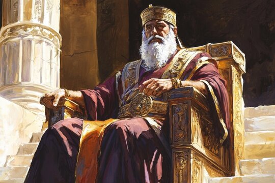 A captivating artwork depicting King Solomon, the wise ruler of Israel.