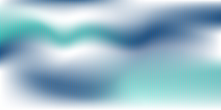 Glass gradient texture with teal and navy ripple pattern and smooth light distortion. Wavy abstract flow, futuristic blur effect, reeded vertical displacement. Vector illustration