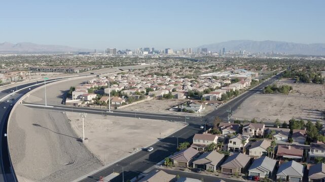 Silverado Suburb Las Vegas Nevada Drone Aerial View