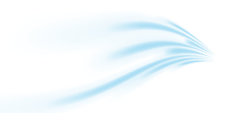 Air, wind effect isolated transparent background. Airflow overlay: fresh air for cleaning, cooling or changing the air. Wind Wave Effect. 3D vector illustration