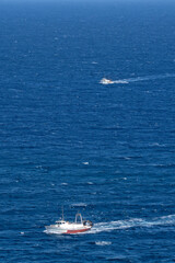 Fototapeta premium Fishing boats at sea. Spain 