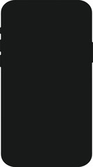 Smartphone shape serves as a blank digital template for mobile application interface development. © adnan