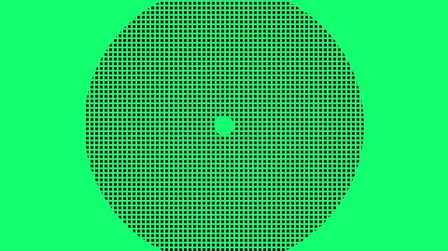 Comic retro style radial circle halftone transition with modern dot pattern texture for dynamic video editing. Halftone dots motion graphic wipe transition effect