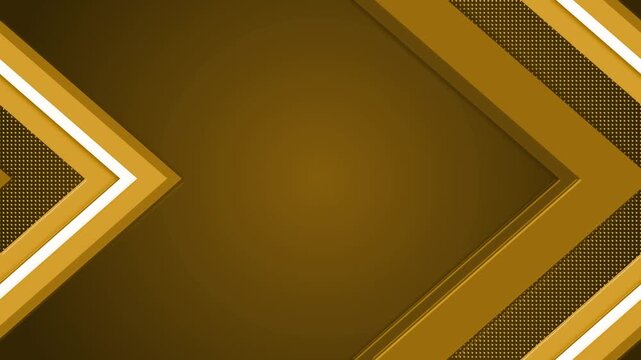 Abstract geometric background with layered chevrons pointing right animation, dotted textures and gradient center, modern dynamic design