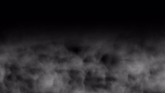 White smoke slow motion on alpha channel. Start moving the cloud from bottom to top slowly. Suitable for video editing. 4K Video