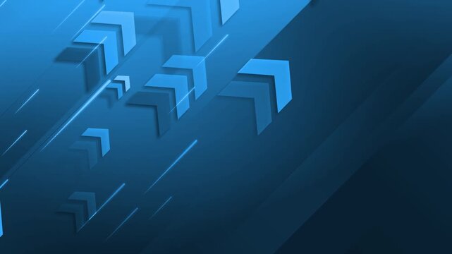 Abstract geometric background with layered chevrons and motion streaks animation
