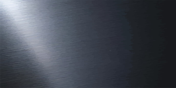 Brushed metal texture with bright light glare on the left sheet metal aluminum